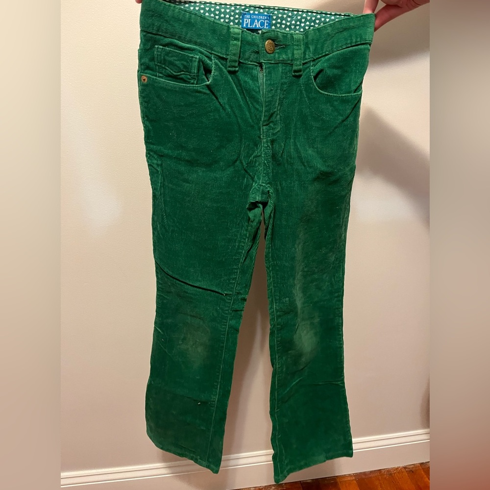The Children’s Place- Corduroy Pants- Size 10 green